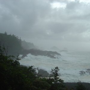 Amphitrite Point after a storm