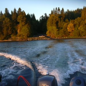 Fall fishing at Freshwater Bay