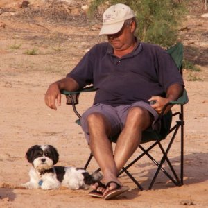 Baxter Adopted Chris at Rock Creek Canyon 9-19-08