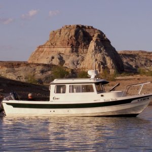 Chris on Rana Verde at Warm Creek Bay 9-16-08