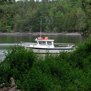 Great Republic anchored in McBride Bay