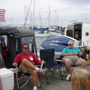 There's Jim (WILD BLUE)
Warren (LORI ANN)
and in the far right hand corner, Bill (HALCYON)
