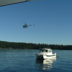(FaC-Dory Guy) Deception Pass photo shoot helicopter