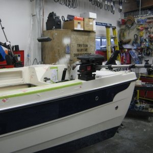 Downrigger installed