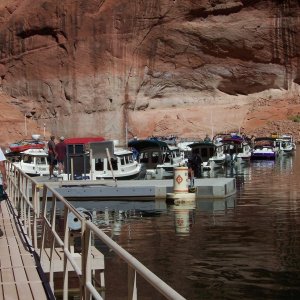 C-Dory\'s at the Rainbow Natural Bridge dock 9-26