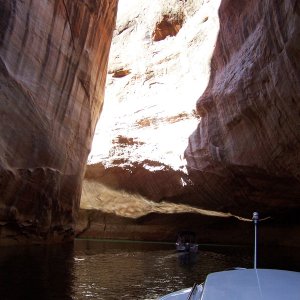 Photo in the narrow canyon on the way to Cathedral in the Desert 9-27