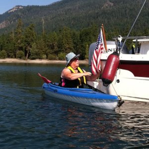 Media 'Patty Has Mastered Getting in Her Kayak from Swim Step 9-10-11' in album 'Daydream on the Hard at Yakama Nation RV Park 9-6-11'