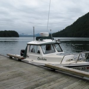 Cachita moored at Taku Harbor