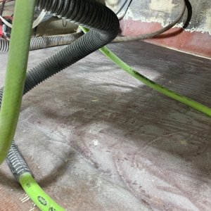 Roughly 4? x 4? area repaired