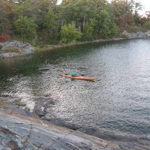 First campsite, Massasauga Provincial Park, Georgian Bay, Ontario Canada