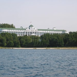 Media 'Grand Hotel, Mackinac Island, MI' in album 'Tall ship Boseway out of Belfast Ireland sailing in the Straits of Mackinac'