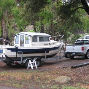 San Refugio state park in rain