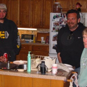 Tuffy, the Y-Landing owner on the right with the proud new owners of Lil Duke.
