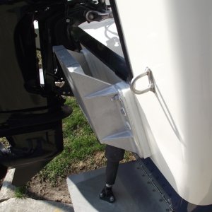 Side view of installed Mini Jacker. I used some hard acrylic as spacers.