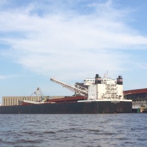 August 2018 one of the Great Lakes 1000 footers