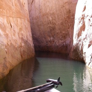 About as far as I could go in Anasazi Canyon. Very cool place.
