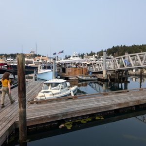 Me: "Hey, where can I dock this thing?" 
Harbormaster: (looks at BEHEMOTH)
Harbormaster: "... with the dinghies!"