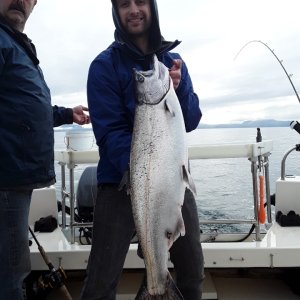 Tim Jr. & 20# White King 10/19/19
Bluff Pt. Kachemak bay AK