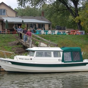 A "little lunch" on the river. Harbor Bar, Red Wing,MN.