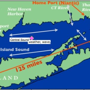 Media 'Long Island Sound Tidal Flows and Weather Stations' in album '"Betty Ann" at Anacortes Slip J32'