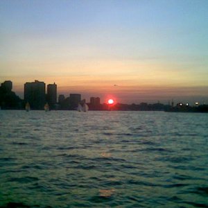 Aug 07 Sunset Boston.