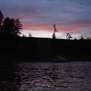 Sunset- Greys River Anchorage