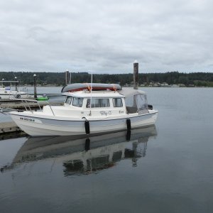 Plenty of space at Poulsbo marina on a Friday in late July.  The dock attendant told me there were over 75 available slips when I had called the night before and no need for reservations.