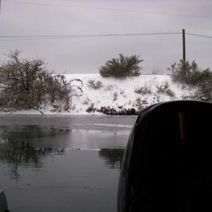 Media 'A bit of ice' in album 'Boathouse doorway.'