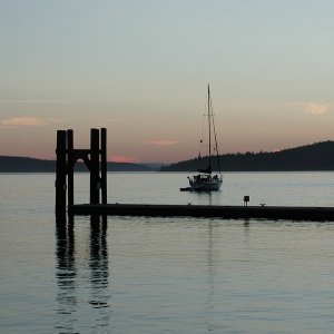 Blakely Island Sunset, 7-19-03