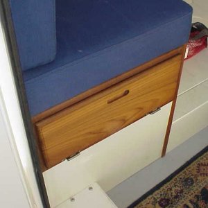 (SEA3PO) This is a flip-down opening drawer front