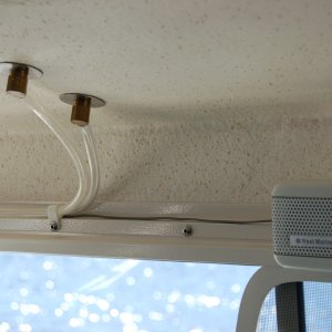 (Minnie Swann) Air lines for horns and Aux. VHF speaker helps with bad hearing and motor noise.