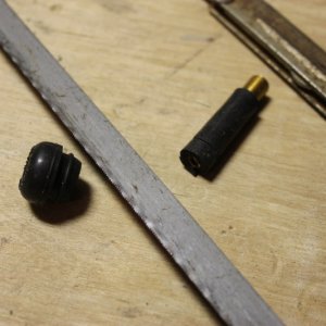 Cut the valve using a hacksaw and remove the metal part inside the valve with pliers.