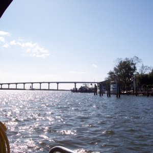The mouth of Scipio Creek, heading out for home