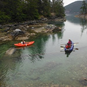 Lydia, Eric and Michele, Cod Blue Crew
Kayaking Prideaux Haven