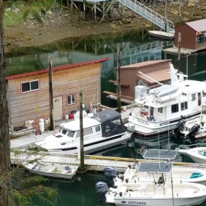 Our parking space Elfin Cove