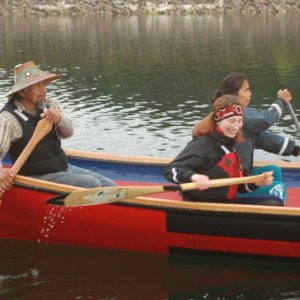 Happy paddlers