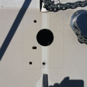 The holes are cut!