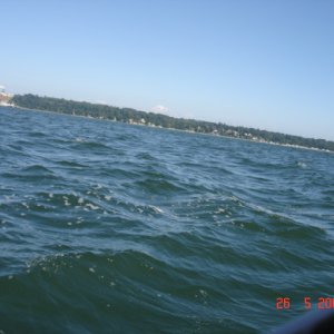 Just a little bit of water on the return trip to Bellingham