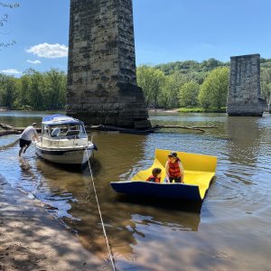 Media 'looking downriver' in album 'springtime island picnic'