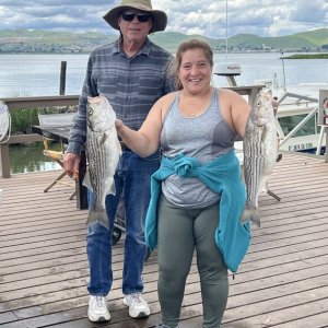 Steve and Carmen with their fish