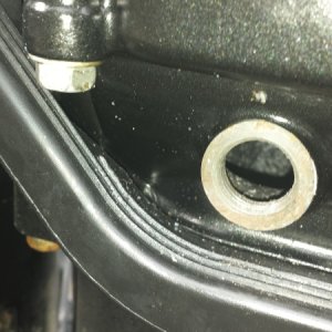 With the right tool, a hex socket, finally got the plug unscrewed.  Clean inside, no corrision!