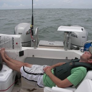 Dedicated fisherman.