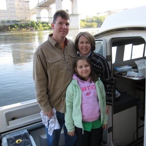 Trip organizer and crew of Life of Riley Rob, Karen and Riley