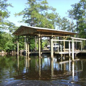From the water