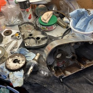 Disassembled for cleaning and repair