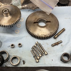 Old seals & bearings.  Gears were cleaned and re-used