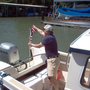 (Cygnet) Pounder preparing for cruising