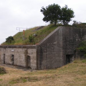 Media '(Dora~Jean) Bunker building \"Drew\" that held munitions for turret-mounted cannons.' in album 'Barbecue at the Duck Club'
