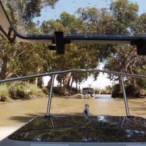 Narrow inlet into Wheeler Island