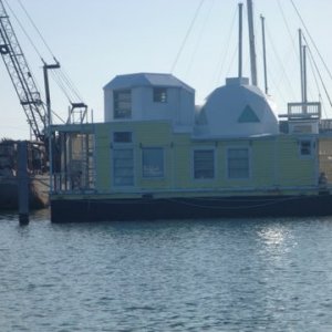 Funny house boat Key West Garrison Bight Marina